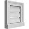 Ekena Millwork Vertical Surface Mount PVC Gable Vent: Functional, w/ 2"W x 2"P Brickmould Sill Frame, 12"W x 12"H GVPVE12X1203SF - alternate 3